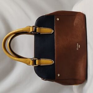 Dune London Colorblock Faux Leather Satchel Bag